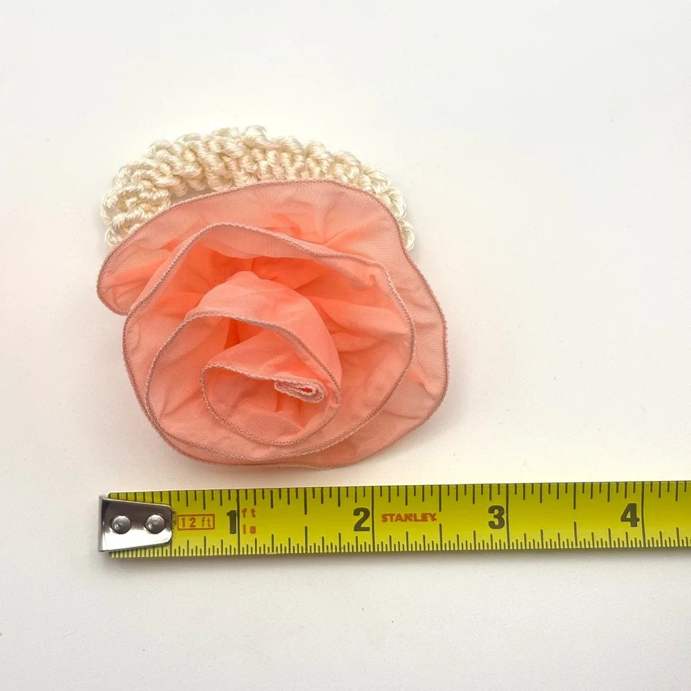 Vintage Rosette Hair Tie Coiled Elastic Ponytail Holders Cottagecore‎ Coquette